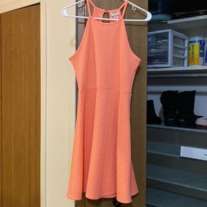 Salmon pink midi dress medium